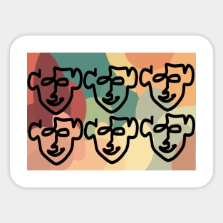 Faces Sticker